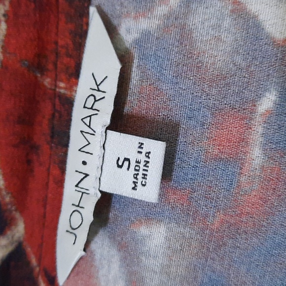 NWT JOHN MARK PARIS MULTICOLOR/MULTI-PATTERN TUNIC SZ S - Picture 4 of 16